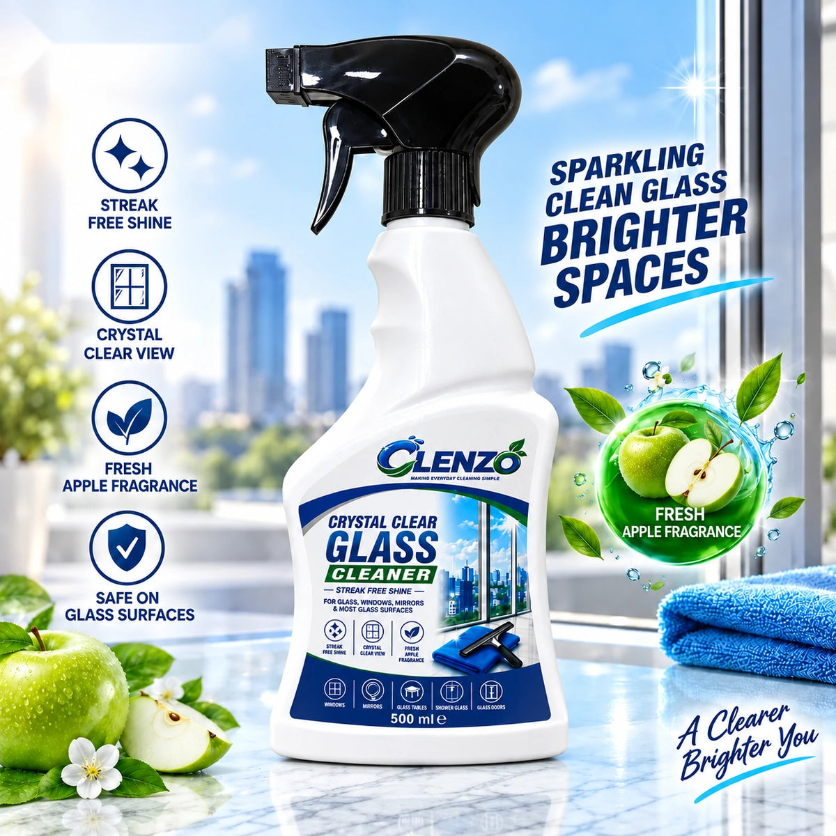 Clenzo Glass Cleaner 500ml