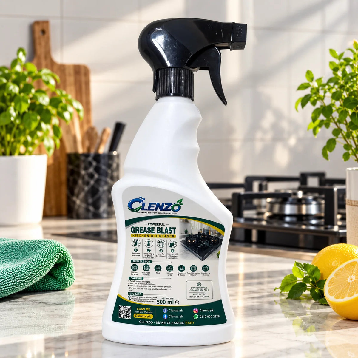 Clenzo Grease Blast Lemon Orange Fragrance 500ml