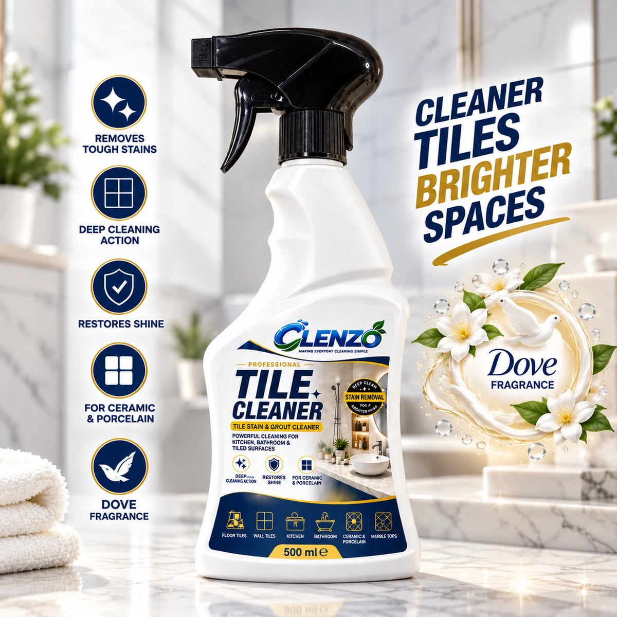 Clenzo Tile Cleaner & Shiner 500 ml